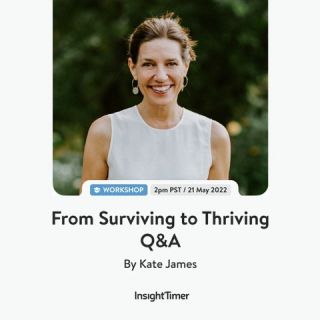 If you’ve been part of the @insighttimer 'From Surviving to Thriving’ challenge this month, I would love you to join me tomorrow morning (bright and early Melbourne time at 7am) for a one hour Q&A workshop and group meditation. To book, visit the link in my bio.​​​​​​​​
​​​​​​​​
And if you've not yet participated, it's available on the app until the end of May. Just search for the 'From Surviving to Thriving' group and you'll find the course content in the Library. 🙏