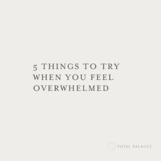 Being in a state of overwhelm makes us less productive and often even frozen. It's when we're most likely to procrastinate (and self-sabotage) and it's usually when we're at our least effective and most stressed.⁣Try the following five tips to get you through a period of overwhelm (I recommend starting with no. 4 😉). 1. Choose just one thing to focus on and put everthing else aside for now. 2. Find one baby step you can take immediately that will take you no longer than five minutes.3. Revisit your long list and look at what you can let go of.4. Walk away from everything for a few hours and do something  to rejuvenate yourself.5. Tighten your boundaries and get better at saying no. ✨