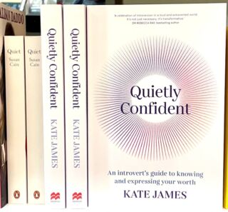 Quietly Confident is in store now. What a delight to find it alongside Quiet, one of my all-time favourite books by @susancainauthor 🙌If you’re around next Saturday I would love you to join us in Mornington for the launch event. Details via the link in my bio. ✨#quietlyconfident #booklaunch