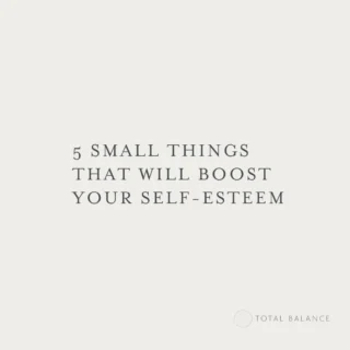 5 small things that will boost your self-esteem.1. Instead of comparing yourself to others, notice all of the ways you are beautifully unique.2. Remind yourself daily of your innate goodness. This is true for every one of us. 3. Dial down your self-critical thinking. This is easier said than done but once you start to notice the habit of self-criticism, you can move your thoughts in a different direction. 4. Say ‘no thanks’ or ‘I’m sorry I can’t do that’ without explanation. Boundary setting can be harder when we have low self-esteem but often we over-complicate it. Keep it simple but friendly. 5. Do one tiny thing that makes you feel brave. It’s the way to assure yourself that you have the commitment and the courage to change. ✨