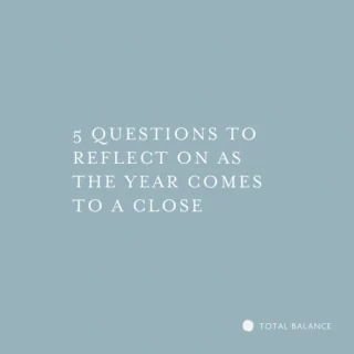 5 questions to reflect on as the year comes to a close. You might like to grab your journal and make a note of your answers there.

1. What have you done this year that you can allow yourself to feel proud of? Put aside your humility for a moment and include even the smallest things. 

2. What can you forgive yourself for? Turn your attention to self-kindness as you ask yourself this question and accept your imperfect moments (all of us have had them). Remind yourself that we build inner strength and resilience when we embrace  opportunities for growth and avoid getting caught in a shame spiral. 

3. What are the places, people and activities that have filled you with energy? For me it's anywhere that connects me with the natural world, the friends who love deep conversations and anything to do with creativity. I'd love to hear yours in the comments. 🙏

4. And what are the things that have most depleted you? Intuitively, you know what they are but sometimes they can be hard to admit, even to yourself. Can you move away from any of these next year?

5. What are you looking forward to and who do you most want to be? This is really two questions, but when we put them together, the focus becomes hopeful and positive and filled with possibility. 

I won't be posting for the next couple of weeks but next Monday 30 Jan at 9.30am Melbourne time, you'll catch me doing a ‘Finding Inner Peace' meditation on Insight Timer. I would love you to join me if you're free.

I hope you have a beautiful few weeks and for those who find this time of year a little more difficult, my love and thoughts are with you. 🥰✨